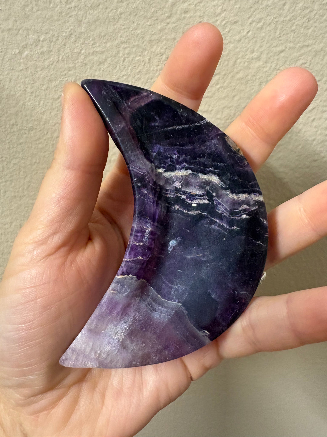 Purple Fluorite Moon