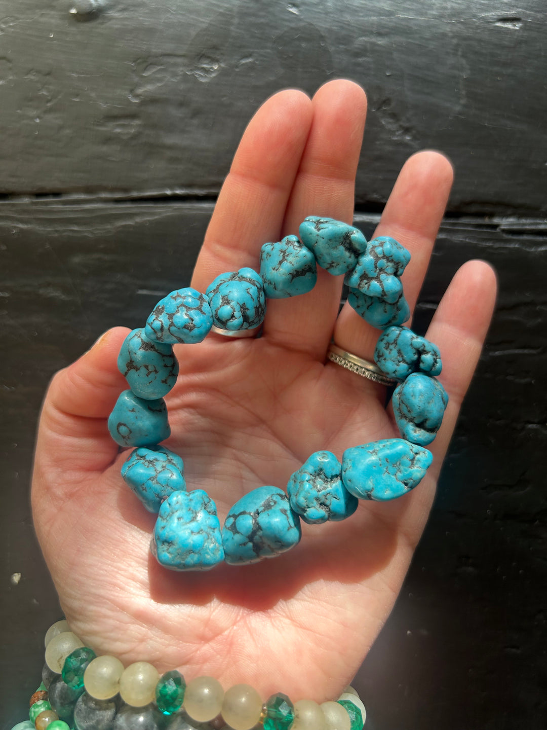 Turquoise Nugget Bracelet