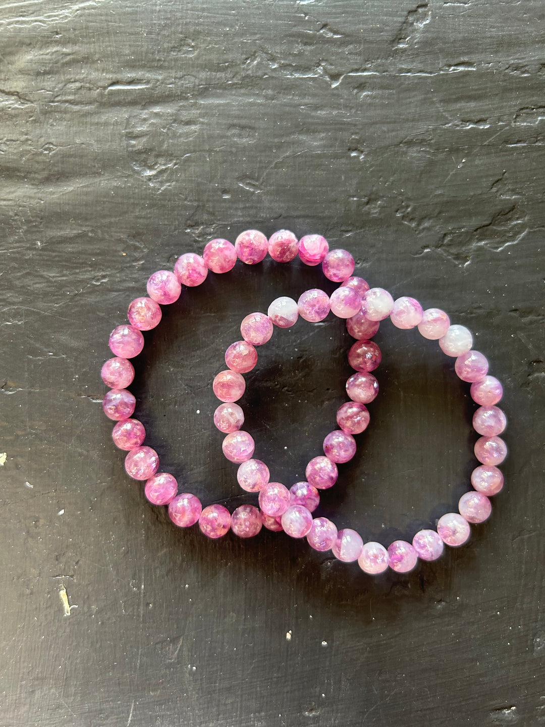High Grade Lepidolite with Mica Bracelet