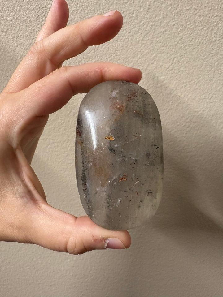 Phantom Quartz Palm Stones