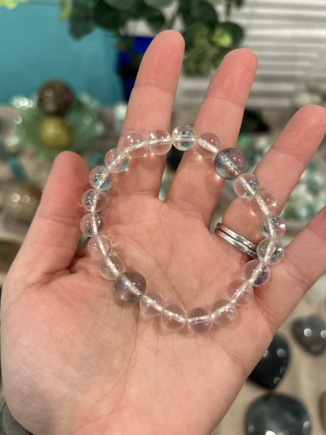 Clear Pearl Bracelet