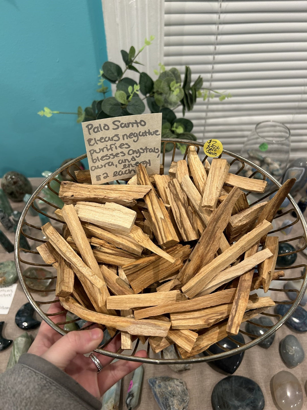 Bowl of Palo Santo Wood Sticks