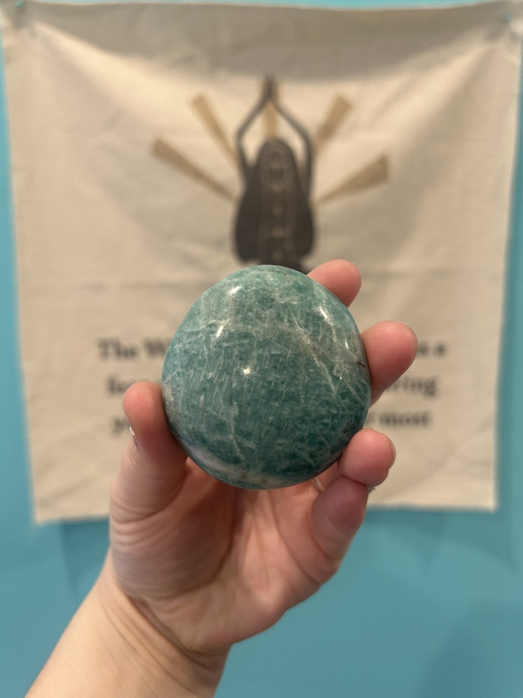 Smooth Spherical Teal Stone